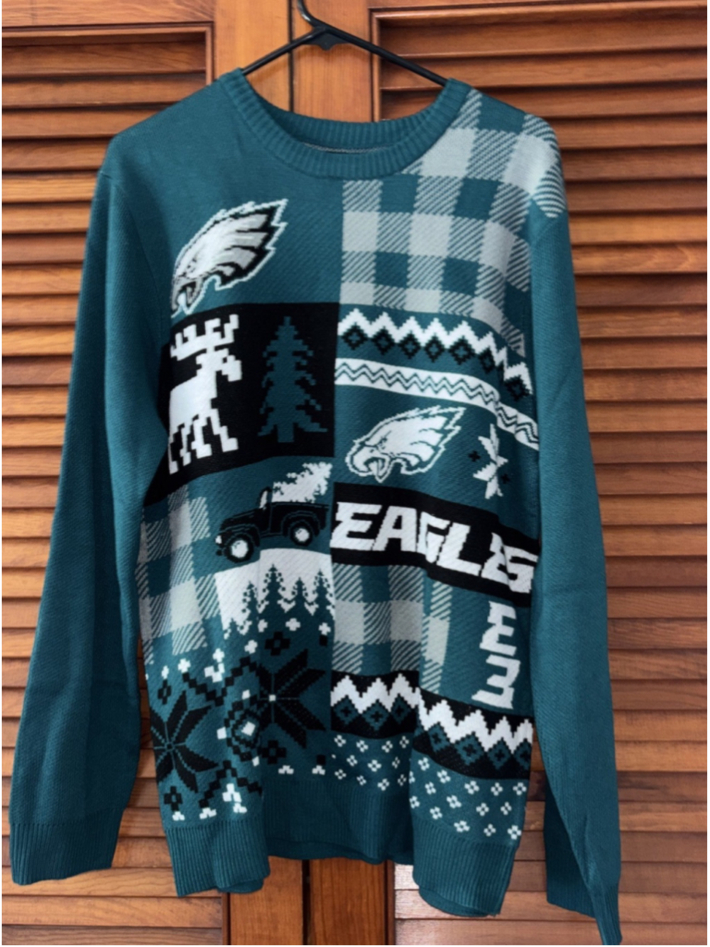 Philadelphia Eagles NFL Christmas Holiday Ugly Sweater Adult Size Large